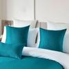 Bed Runner and Pillowcases with Floral Pattern, Multicolor, Various Sizes, 3-Piece Set (Green, 50 x 50 cm, 2 Pillowcases) view 1