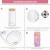 Cosictic 20 oz Glass Snow Globe Tumblers, 591 mL, Double-Wall, Pre-Drilled Hole with Plugs, 6-Pack view 4