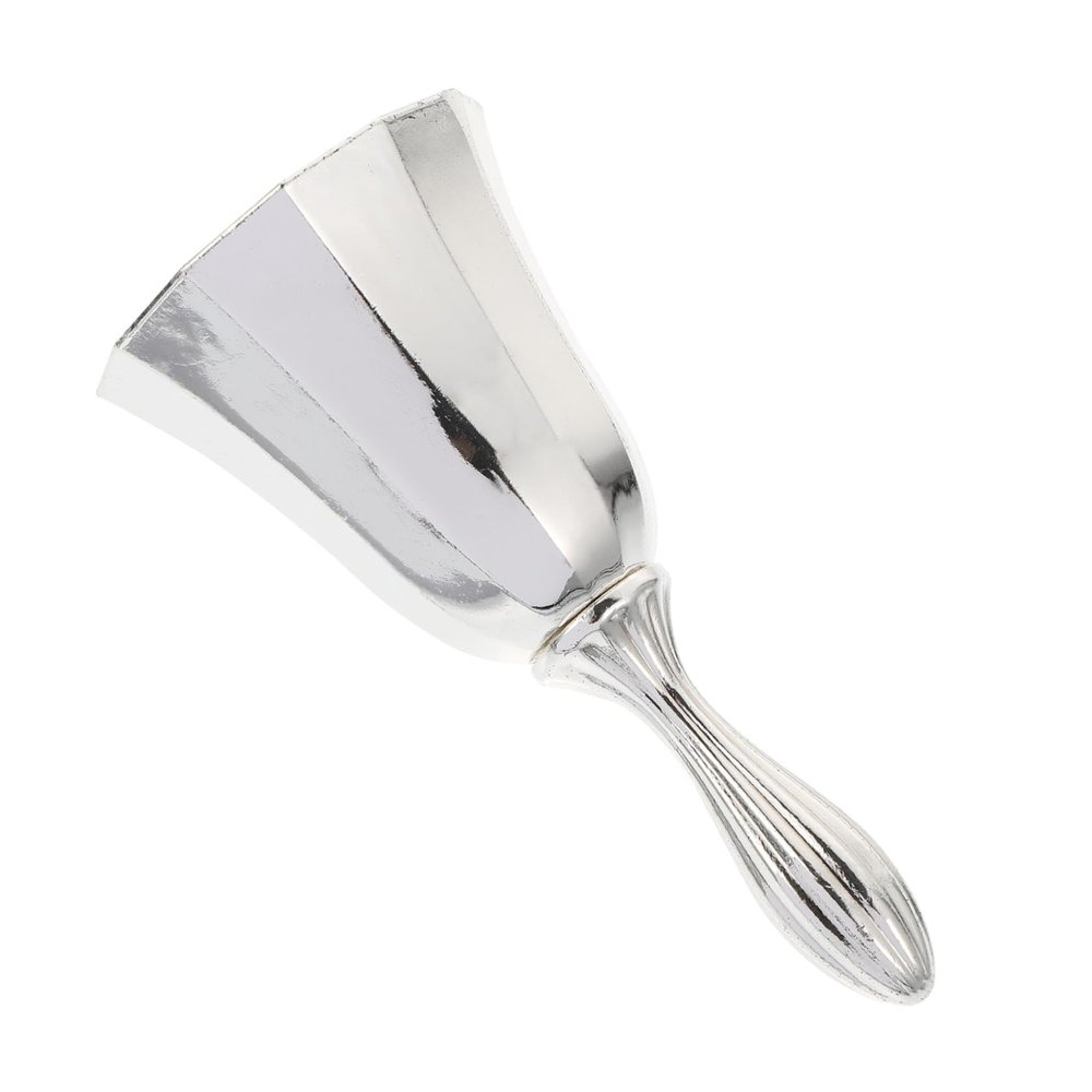 Manual Zinc Alloy Table Bell, Silver, Retro Kitchen Bell