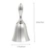 Manual Zinc Alloy Table Bell, Silver, Retro Kitchen Bell view 2