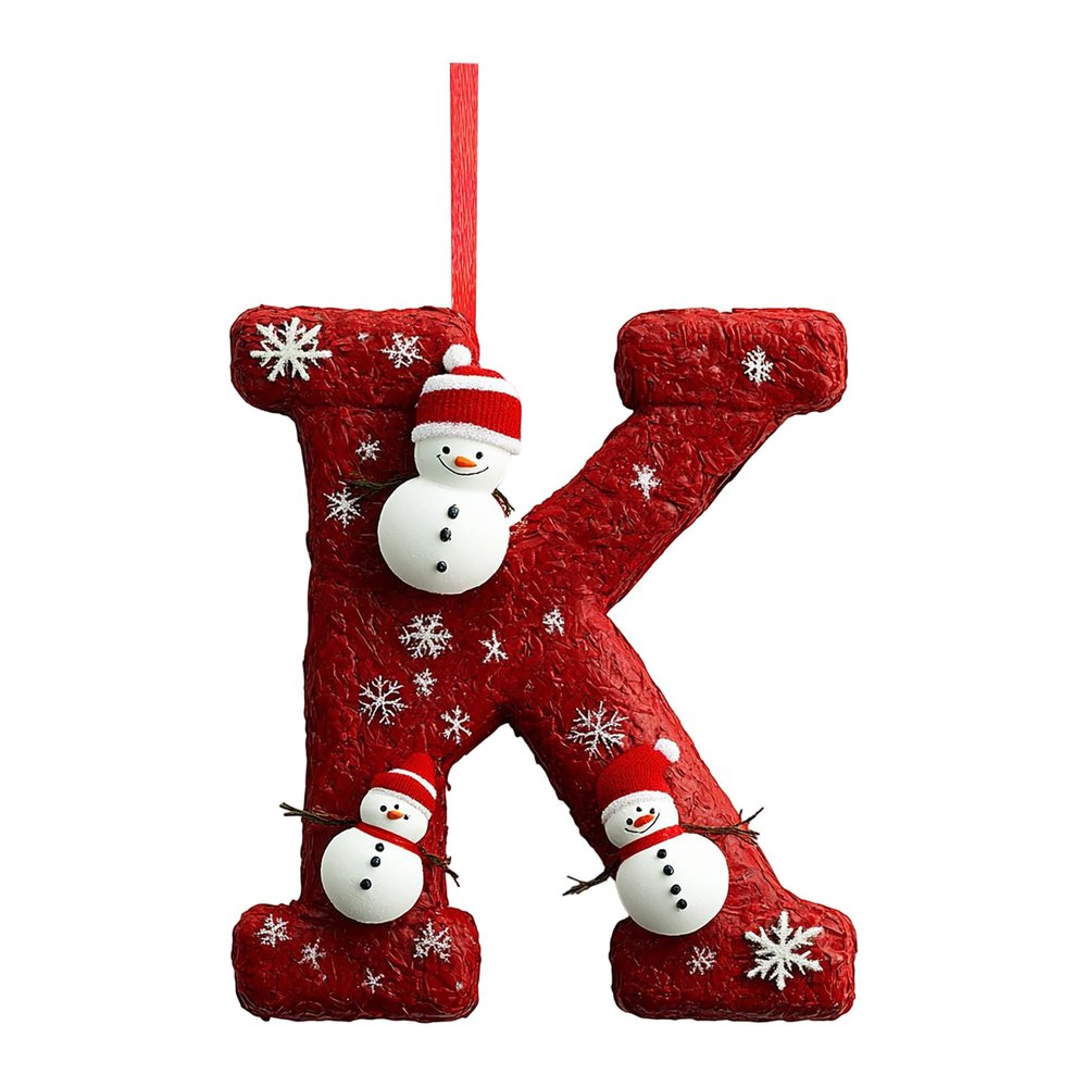 26-Letter Christmas Tree Ornaments