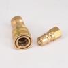 1-Piece 500 Bar 1/4" BSPT Female Hydraulic Brass Quick-Disconnect Coupling for Truck-Mounted Portable Carpet Cleaning view 2