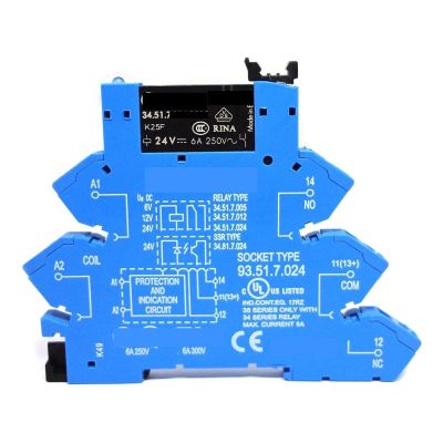 1-Set 38.61.7.024.0050 24 VDC 1CO 6A Relay