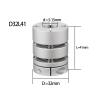 Diaphragm Coupling, 1 Pc, Double-Diaphragm Motor Shaft Coupling D32L41mm, High-Torque Stepper Motor Servo, 5-15mm, Printer (5X10) view 2