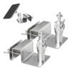 Gutter Mount for Eufy and Arlo Solar Panels, Adjustable Stainless Steel, 360° Swivel and 180° Tilt view 1