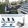 Gutter Mount for Eufy and Arlo Solar Panels, Adjustable Stainless Steel, 360° Swivel and 180° Tilt view 4