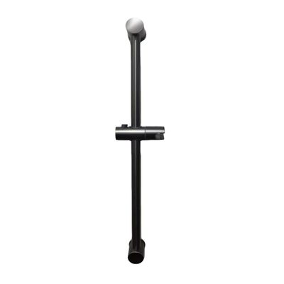 Miaogoo Adjustable Shower Bar, 70 cm Round, SUS304 Stainless Steel, Wall-Mounted, Brushed Gray