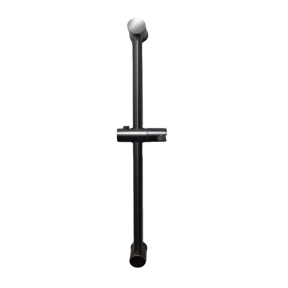 Miaogoo Adjustable Shower Bar, 70 cm Round, SUS304 Stainless Steel, Wall-Mounted, Brushed Gray