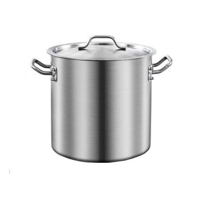 High-Gloss Polished Stainless Steel Induction Stockpot