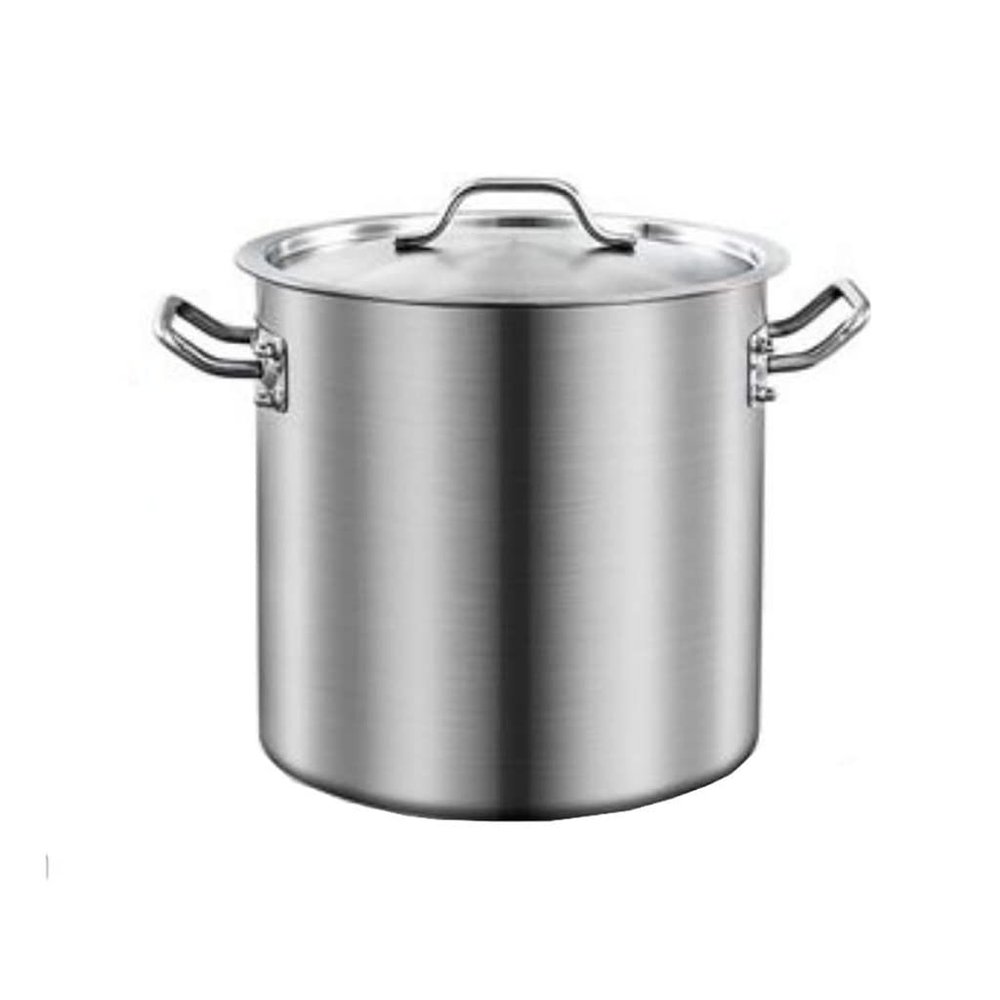 High-Gloss Polished Stainless Steel Induction Stockpot