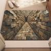 AVSMGP 3D Optical Illusion Floor Mat, Modern Square Low-Pile Synthetic Rug, Non-Slip, Washable, 180 x 240 cm view 1