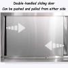 Stainless Steel Wall-Mounted Kitchen Cabinet with Sliding Doors, 80 × 40 × 46 cm view 4