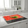 Tempered Glass Hob Cover & Cutting Board, 3-Piece, 30 x 52 cm – Melon view 4