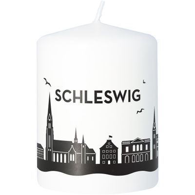 Goodtimes Schleswig Skyline Pillar Candle (White)