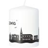 Goodtimes Schleswig Skyline Pillar Candle (White) view 2