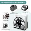 Doodlream Metal Napkin Holder, 13.5 x 12.5 x 5 cm, Black Ballerina Design view 4