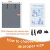 Thermal Insulated Window Curtain, Weatherproof and Noise-Reducing, Black, 130 x 270 cm view 3