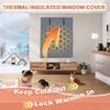Thermal Insulated Window Curtain, Gray, 180 x 180 cm view 2