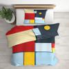 Geometric Reversible Duvet Cover Set, 200 x 200 cm, 3-Piece view 2