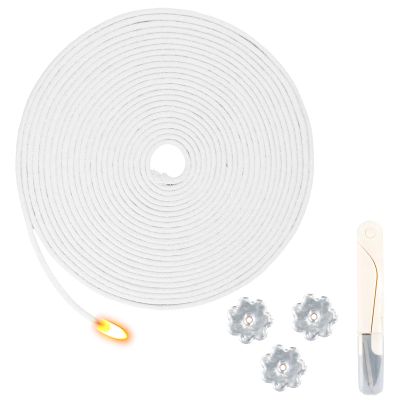 Culinavog 10 m Oil Lamp Wick Roll, 4 mm Cotton Wick with Scissors
