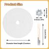 Culinavog 10 m Oil Lamp Wick Roll, 4 mm Cotton Wick with Scissors view 2