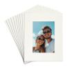 QUARKZMAN 10-Pack 8 x 10 in Mat Boards for 5 x 7 in Photos, Acid-Free White Core, Beveled Cut, Cream view 1
