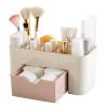 Sxhlseller Slim Plastic Storage Box with Drawer for Cosmetics, Stationery, and Remote Controls view 2
