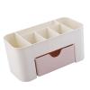 Sxhlseller Slim Plastic Storage Box with Drawer for Cosmetics, Stationery, and Remote Controls view 3