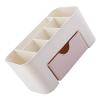 Sxhlseller Slim Plastic Storage Box with Drawer for Cosmetics, Stationery, and Remote Controls view 4