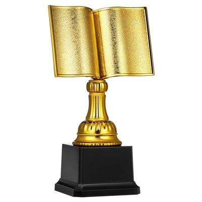 Cabilock Gold Plastic Reading Competition Trophy for Kids
