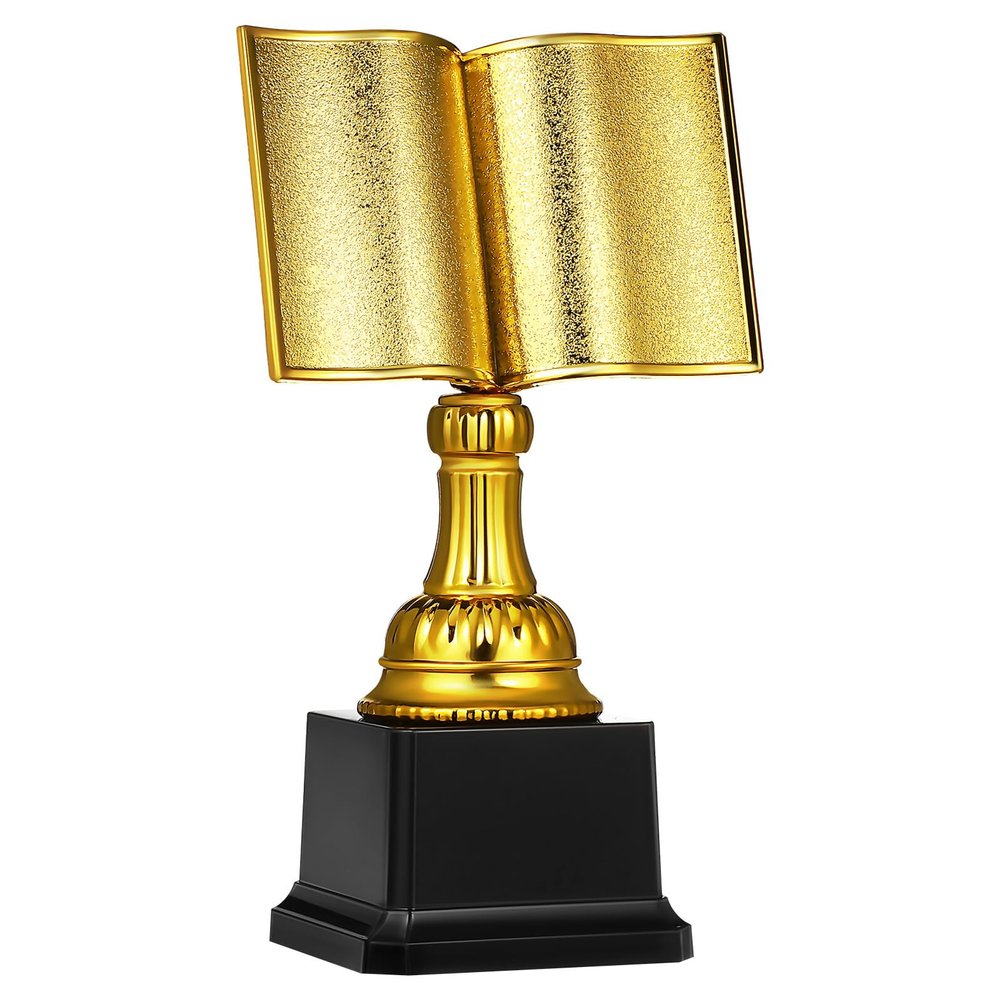 Cabilock Gold Plastic Reading Competition Trophy for Kids