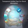 Wansiman Transparent Resin Toilet Seat with Lid and Soft-Close Function view 3