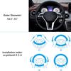 gxybr Universal Steering Wheel Cover for VW EOS/UP/Caravelle/Sharan/Scirocco, 37–38 cm, All-Season Car Interior Accessory view 2