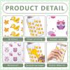 PRESSINART 5 Sheets, 5 Styles UV DTF Cup Wrap Stickers, Vintage Paris Memories Design for 16 oz Glasses view 3