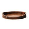 Oval Solid Wood Serving Tray in Japanese Style view 1