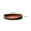 Oval Solid Wood Serving Tray in Japanese Style view 2