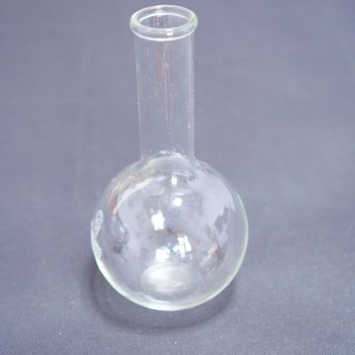 1-Pc. Borosilicate Glass Long-Neck Round Flask, Flat Bottom, 250 mL