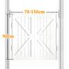Wooden Saloon Swinging Door, White, 110 x 90 cm view 2