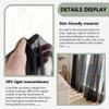 XUEXIAOH Sheer Curtain, 250 x 180 cm, Polyester, Black view 4
