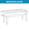 Stretch Protective Cover for Dining Bench, Fits 130–150 cm Cushions view 2