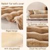 Generic Soft Plush Sofa Cover, Non-Slip Machine-Washable Throw view 3