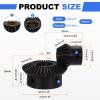 sourcing map 2-Piece Bevel Gear Set, Module 1, 1:2 Ratio (20T/40T), 90° Drive, 5/14 mm Keyway Bore view 2