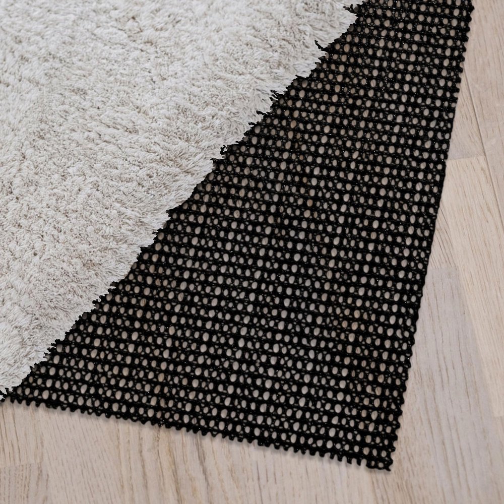 Non-Slip Rug Pad 135 x 215 cm, Cuttable and Washable, Black