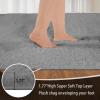 ZXIAOHUI Shaggy Area Rug 165 x 255 cm, Gray view 4