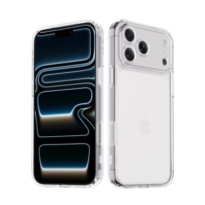 Mootobo Protective Case for iPhone 17 Pro, Camera Lens Protection, 3 m Military-Grade Drop Protection, Anti-Fingerprint, Matte Clear Back, 6.3 in