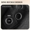 CHUNRONG Sheer Curtains 370 x 360 cm, Modern Grommet Curtains, Selectable Size and Color, Black view 3