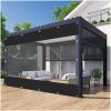 Clear PVC Outdoor Tarp Curtains with Zipper Doors, 0.5 mm, 4.6 x 3.3 m view 1