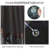 Clear PVC Outdoor Tarp Curtains with Zipper Doors, 0.5 mm, 4.6 x 3.3 m view 4