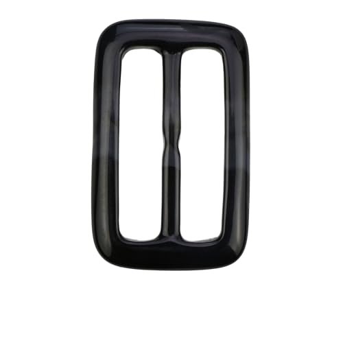 BTYQKZVPM Resin Ring Buckles, 10-Pack Square and Round Waist Clips for Scarves and T-Shirts, Multicolor, 35 cm, for Women (Black Blossom, 4 cm Inner Diameter)