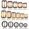 BTYQKZVPM Resin Ring Buckles, 10-Pack Square and Round Waist Clips for Scarves and T-Shirts, Multicolor, 35 cm, for Women (Black Blossom, 4 cm Inner Diameter) view 3